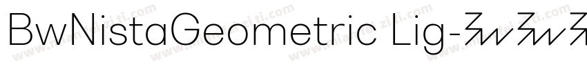 BwNistaGeometric Lig字体转换